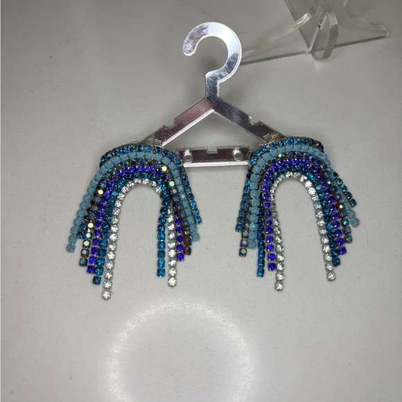 Feed Me Gems/HairCandy By Han Colorful Rhinestone Earrings - Picture 2 of 3